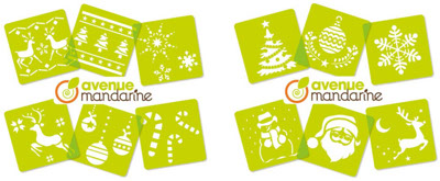 Pochoirs sur le thème de Noël